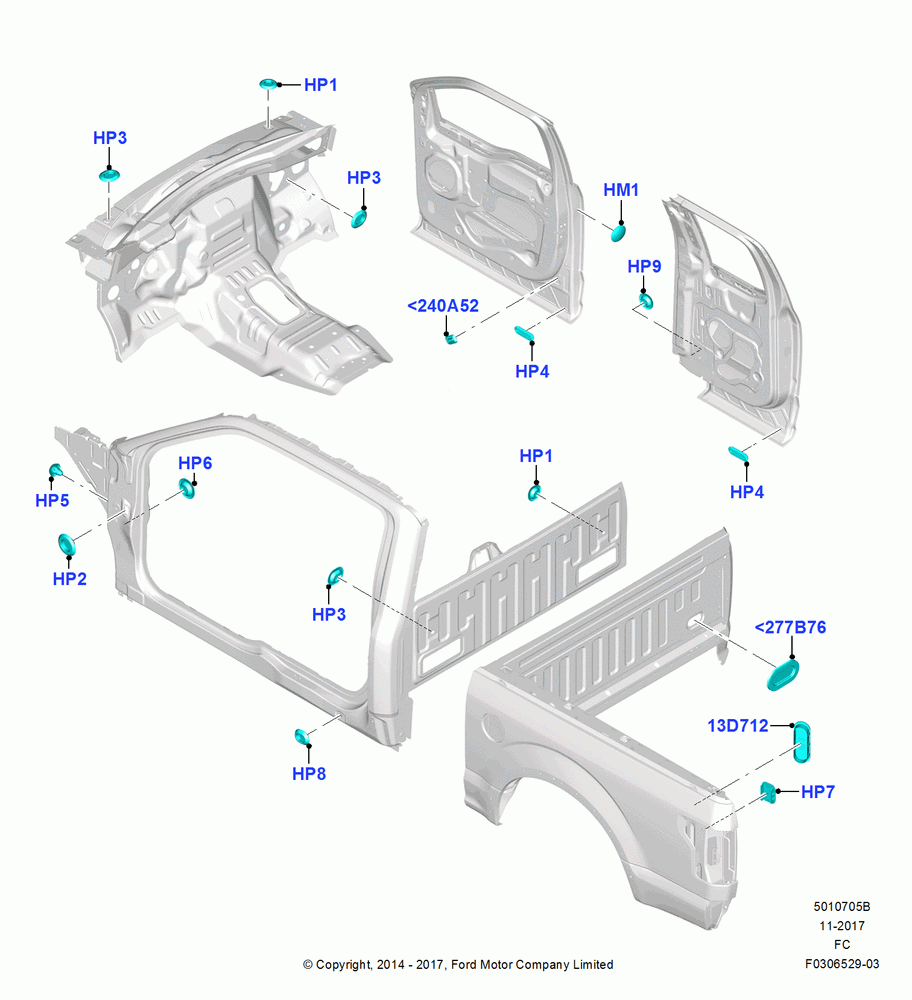 05B - Plugs - Body, Super Cab; 20/OCT/2014