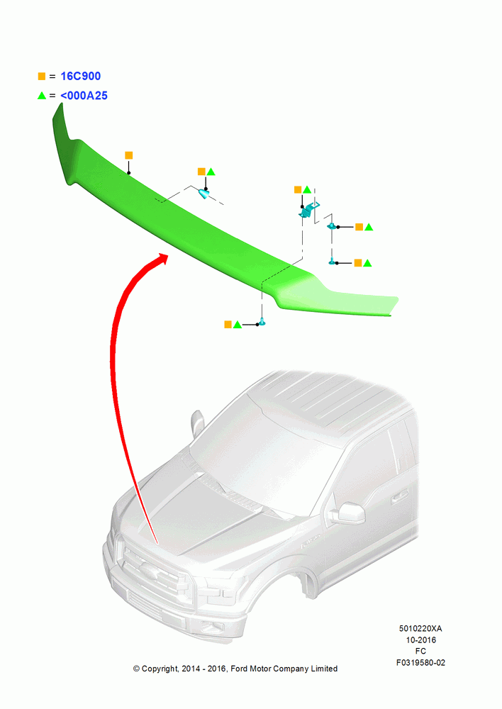 20XA - Hood and Related Parts, Accessory; 20/OCT/2014-26/SEP/2016