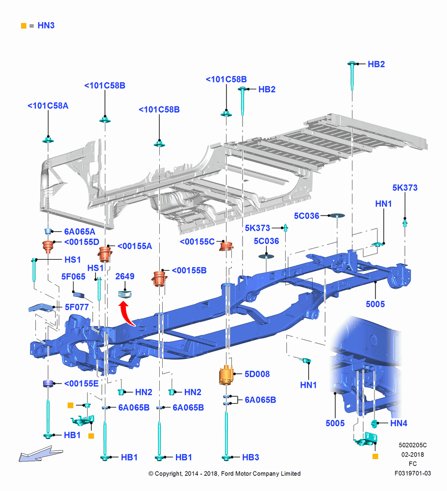 05C - Chassis Frame, Crew Cab; 20/OCT/2014