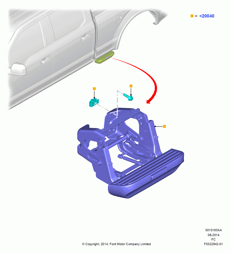 65XA - Running Boards/Side Steps, (+) North American Markets, Accessory, Side Step; 20/OCT/2014