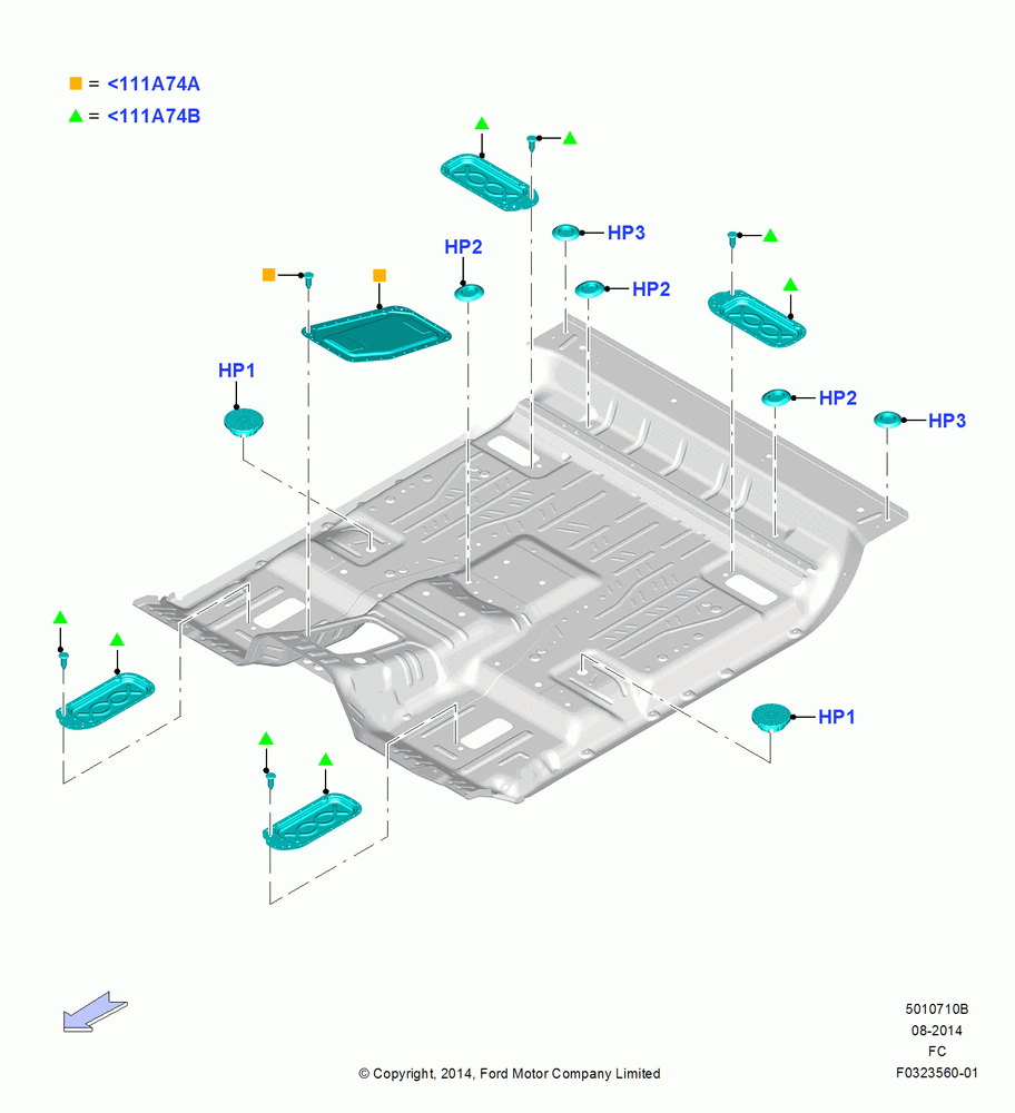 10B - Plugs - Floor Pan, Super Cab; 20/OCT/2014