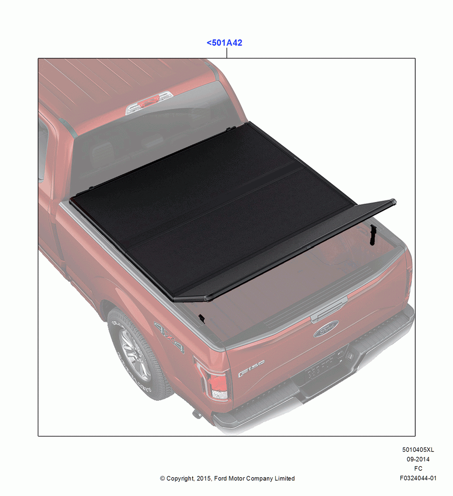 05XL - Pick Up Box/Tailgate and Tonneau, (+) North American Markets, Accessory, Hard Folding Tonneau Covers; 20/OCT/2014