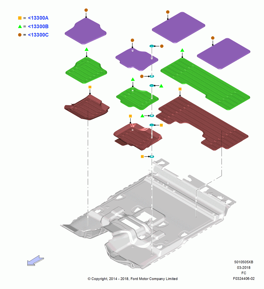 05XB - Floor Trim, (+) North American Markets, Super Cab, Accessory; 20/OCT/2014-26/SEP/2016