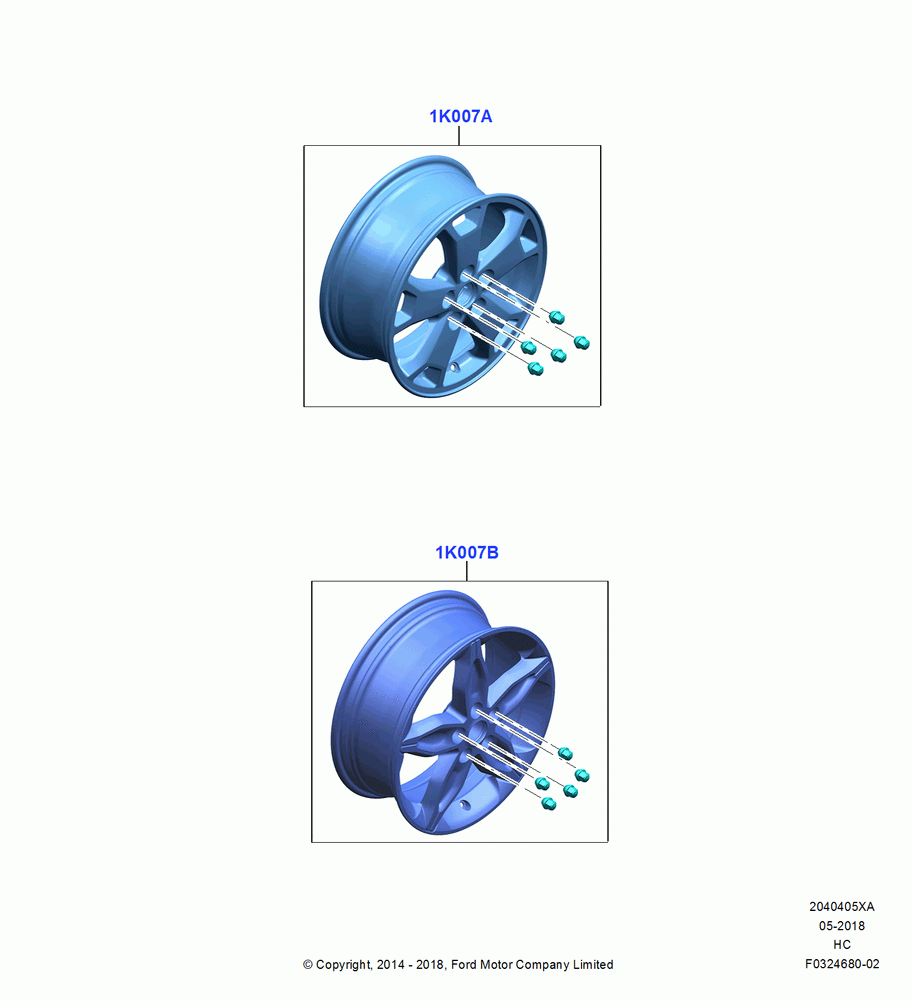 05XA - Wheels, (-)"CDN/PR/USA", Accessory, Additional Parts May Be Required, Refer To The Installation Instructions Found Under Tech Specs At The Genuine Ford Accessory (GFA) Web Site, See Vehicle Restrictions And Modification Requirements; 30/SEP/2013