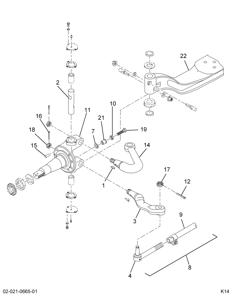 ..AXLE,FRT L/BK , 13.2K, MER, 02 (Intl. 3844641C92)