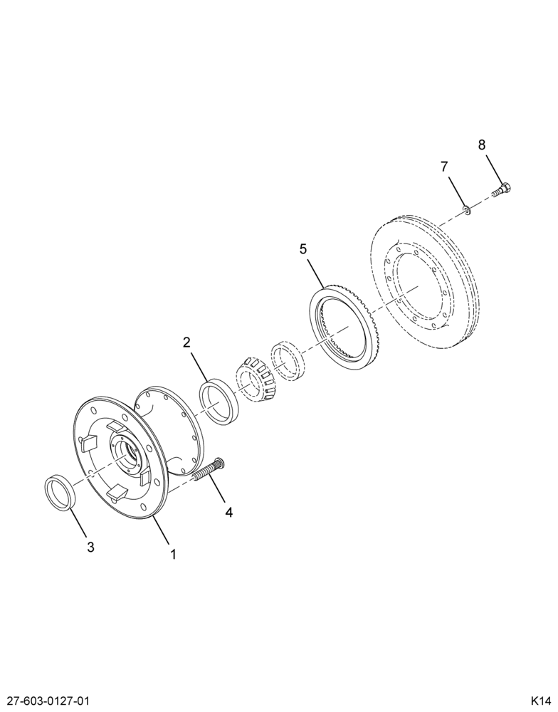 ..HUB, FRT WHEEL W/ROTOR , STL 2 (Intl. 3822382C91)