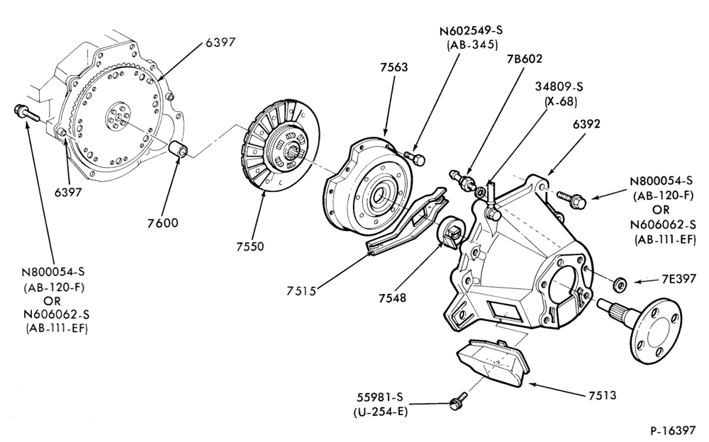 75 - EXTERNAL PARTS-Clutch plate, pressure plate and related parts-4/S