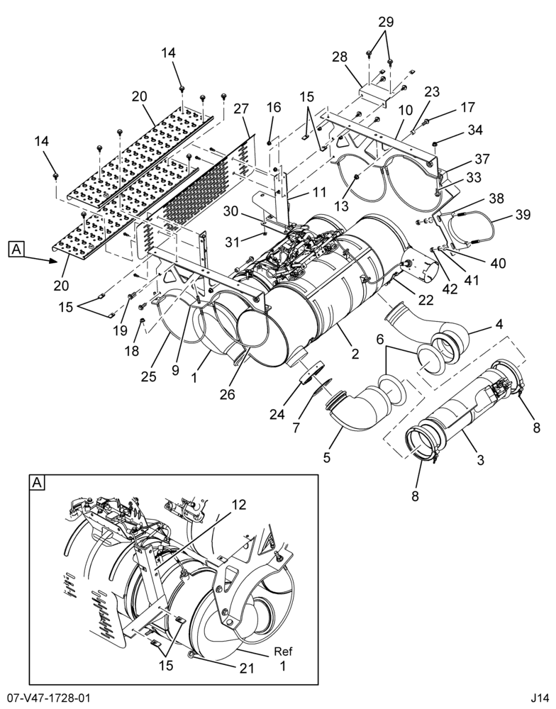 ..AFTERTREATMENT DEVICE,CUMMINS (Intl. 6124311C91)