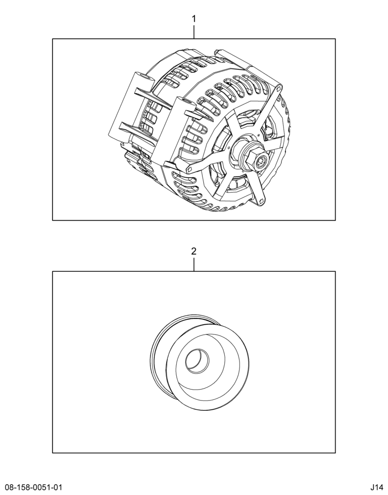 ..ALTERNATOR 12V W/8G PULLEY (6E7Z-8620-F)