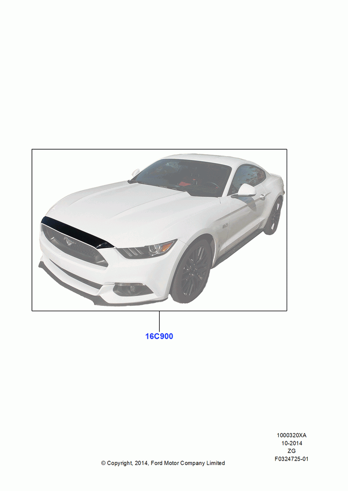 20XA - Body Dress Up Kits - Front, North American Markets, Accessory Hood Protector By Aeroskin; 18/AUG/2014-02/OCT/2017