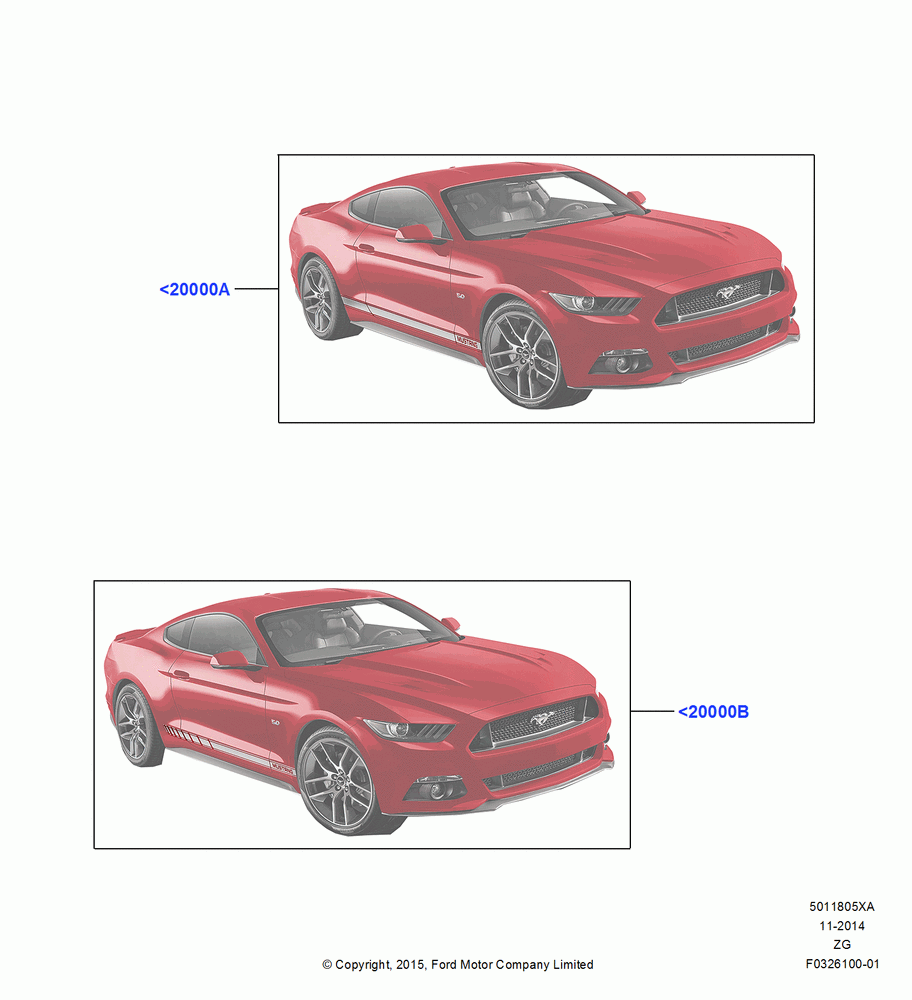 05XA - Stripe Decals, Base, GT, North American Markets, Accessory Type, Tri-Bar Stripe Kit, Speed Stripe Kit; 18/AUG/2014