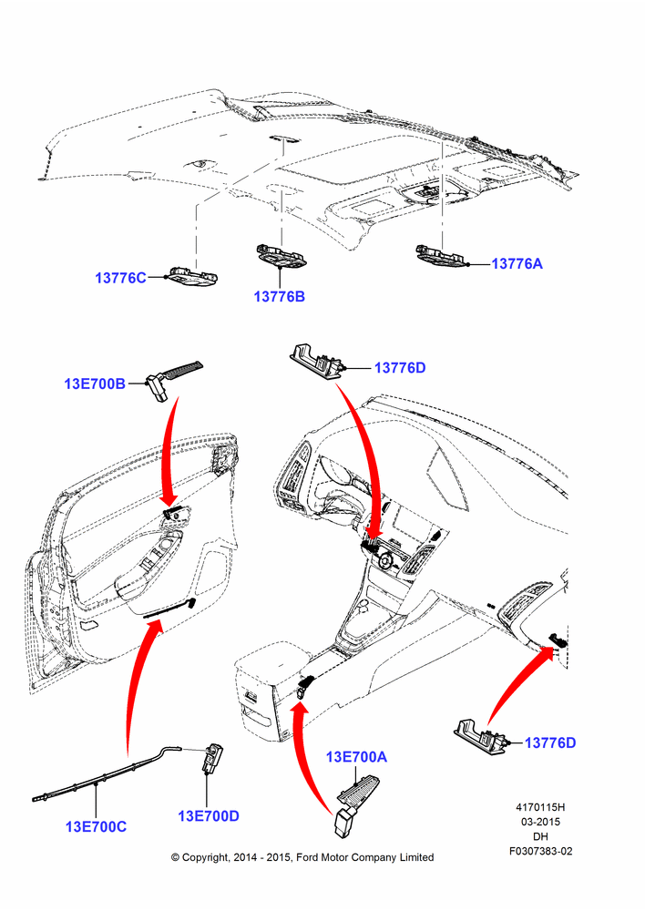 15H - Interior Lamps, Power Tilt/Slide Sun Roof; 08/DEC/2014-04/MAY/2018