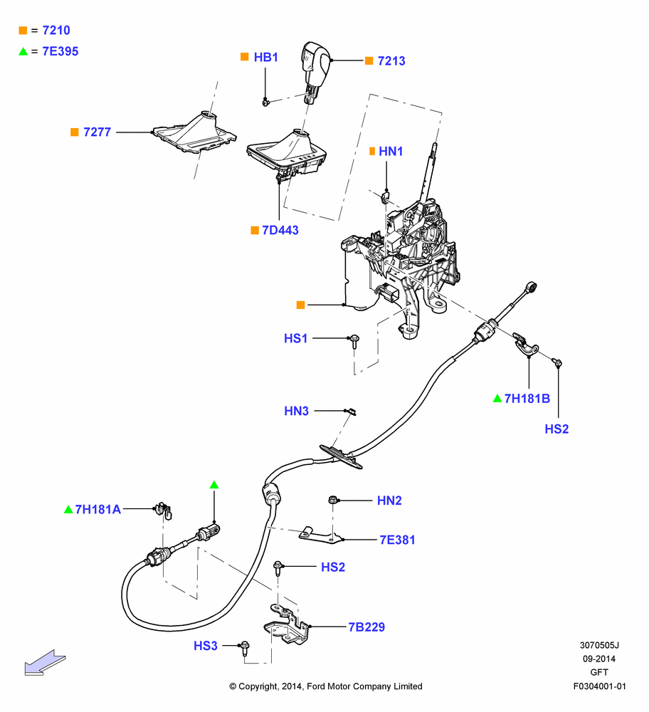 Gear Change-Automatic Transmission, 6 Speed Auto Transmission DPS6