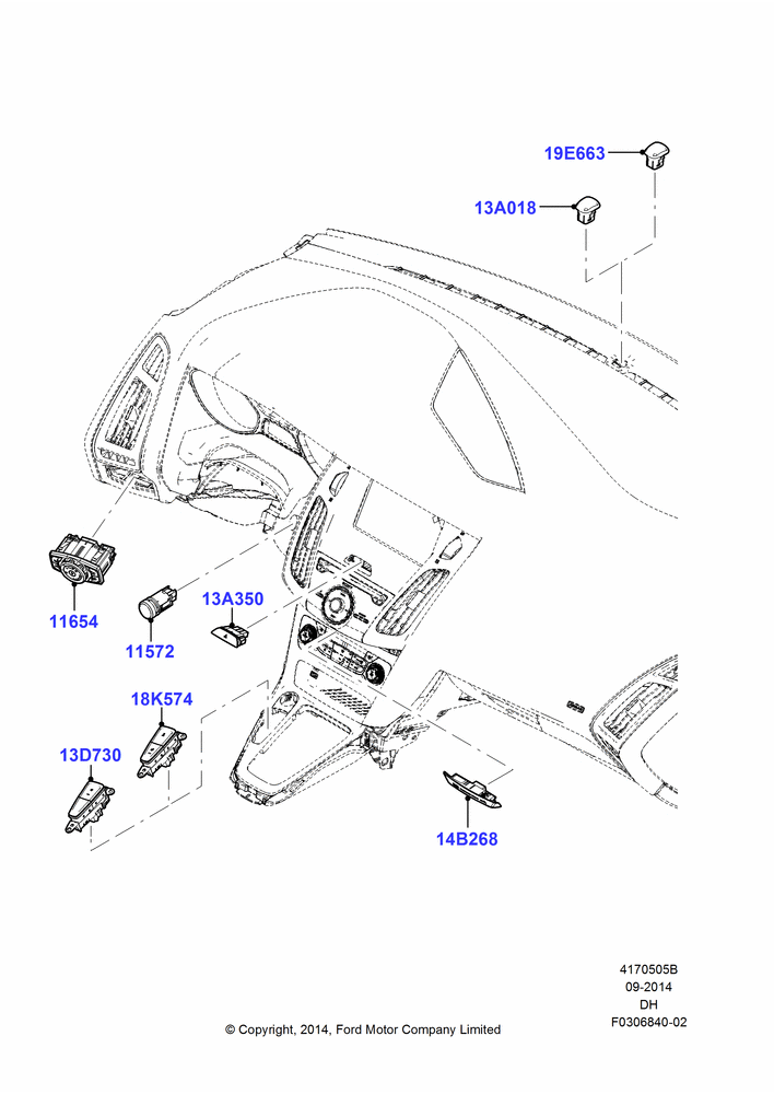 05B - Instrument Panel Related Parts; 08/DEC/2014-04/MAY/2018