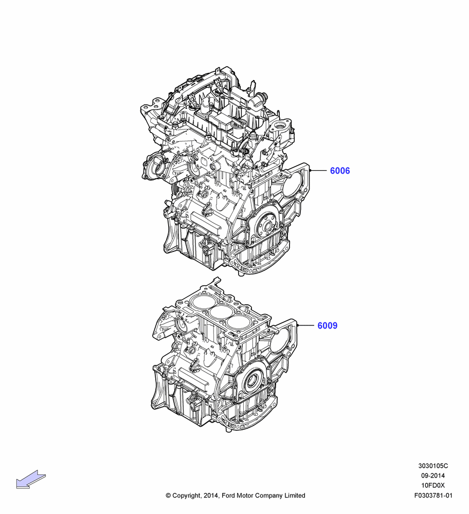 05C - Service Engine and Short Block, 1.0L EcoBoost 120PS/125PS/140PS; 15/DEC/2014-04/MAY/2018