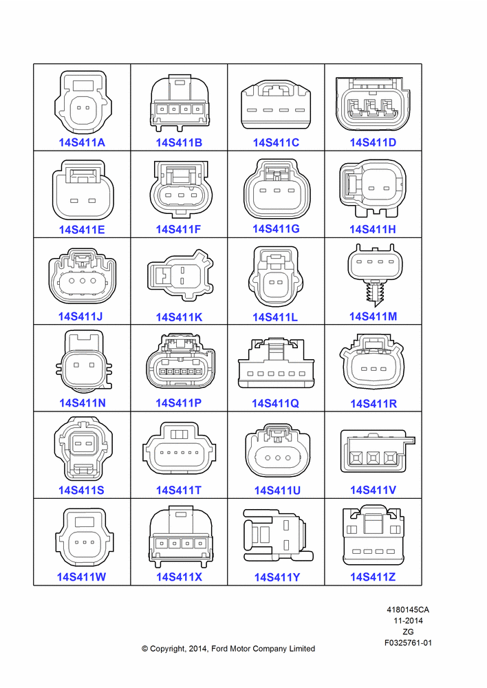 45CA - Pigtail Wiring Kits, North American Markets, Page A, Sensors; 18/AUG/2014