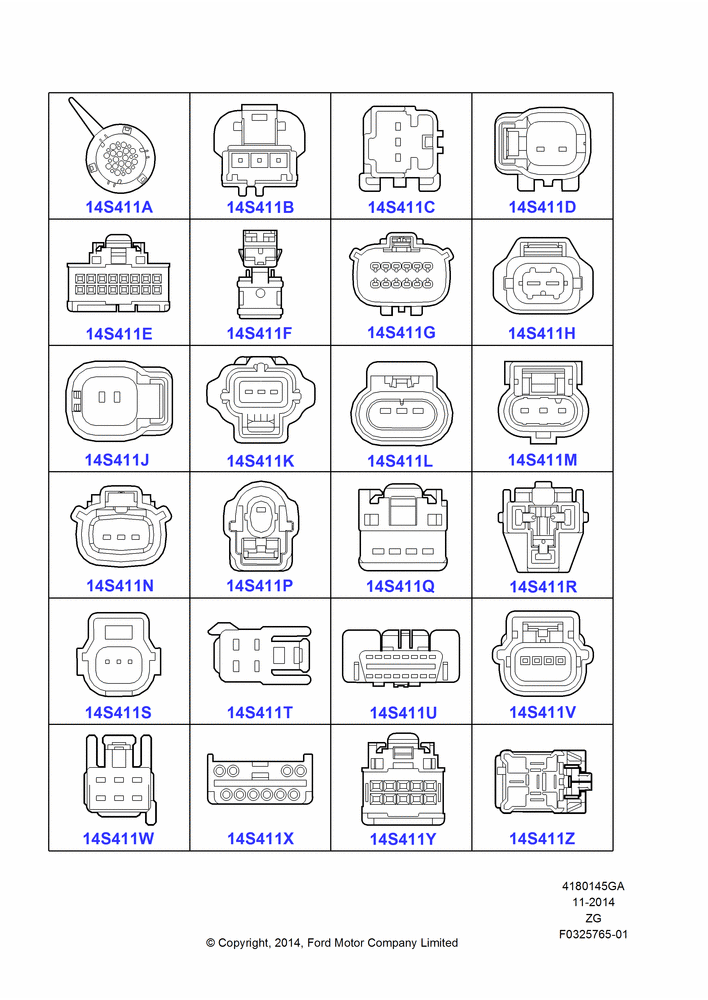 45GA - Pigtail Wiring Kits, North American Markets, Miscellaneous, Page A; 18/AUG/2014