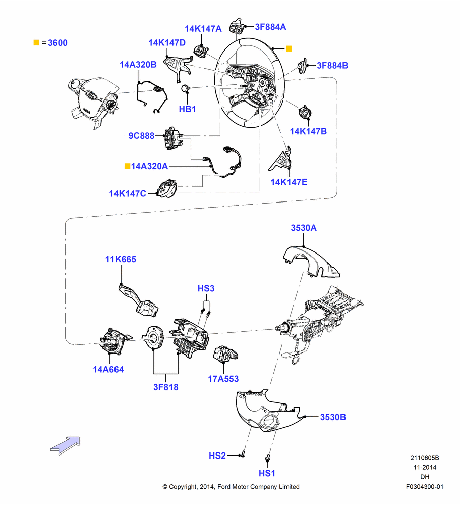 05B - Steering Wheel; 08/DEC/2014-04/MAY/2018