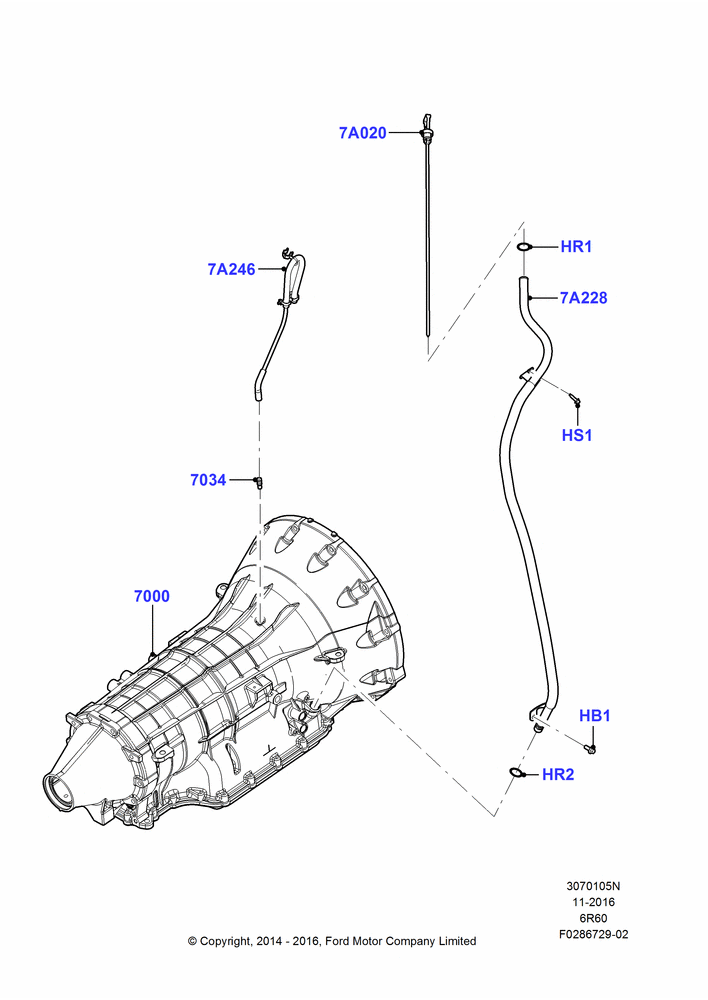 05N - Auto Trans Assy & Speedometer Drive, 6 Speed Auto Transmission (6R140); 06/APR/2015