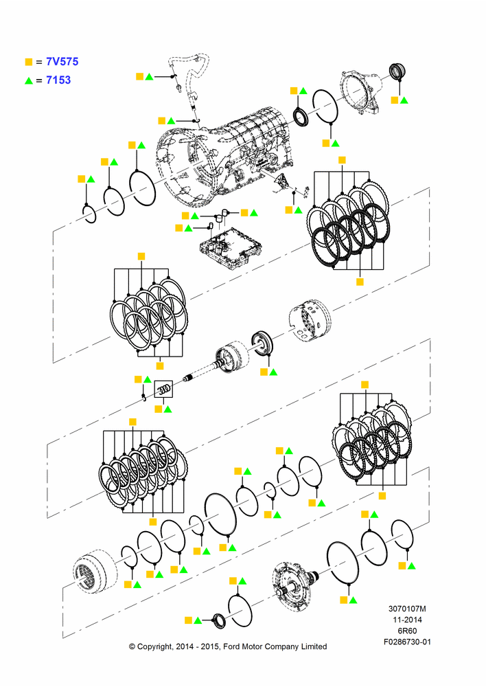 07M - Automatic Transmission Gasket Kits, 6 Speed Auto Transmission (6R140); 06/APR/2015