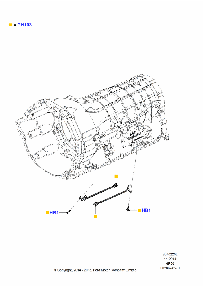 Transmission Modules and Sensors, 6 Speed Auto Transmission (6R140)