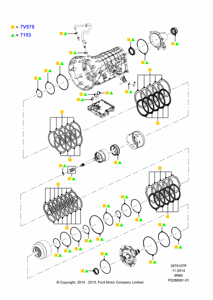 07P - Automatic Transmission Gasket Kits, 6 Speed Auto Transmission (6R140); 01/JUN/2015