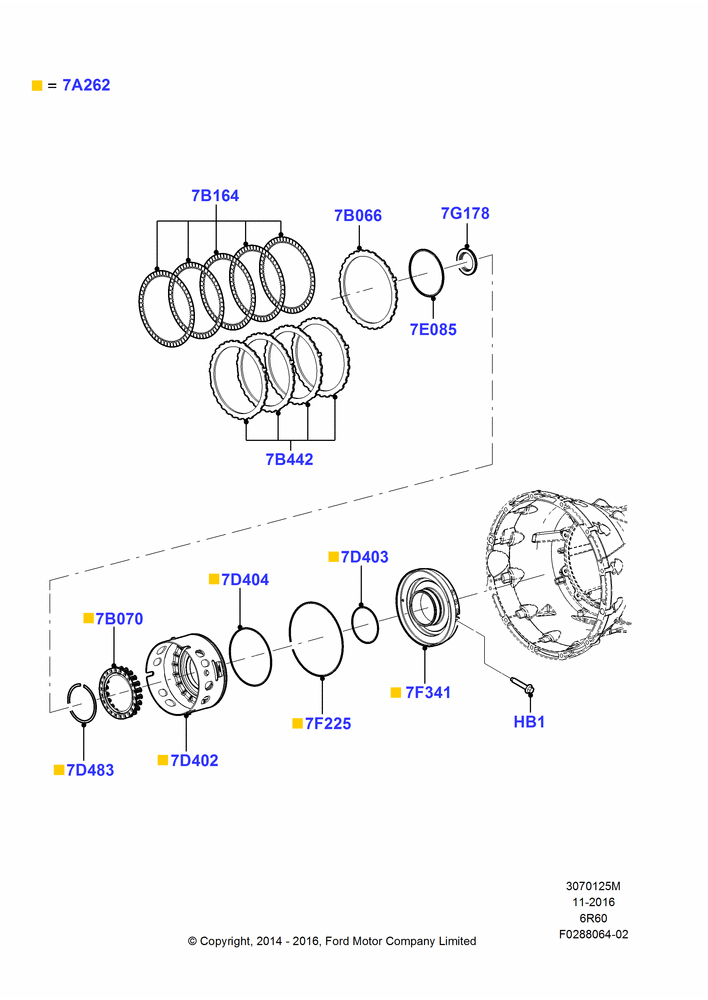 25M - Drive Plates - Low Clutch, 6 Speed Auto Transmission (6R140); 01/JUN/2015