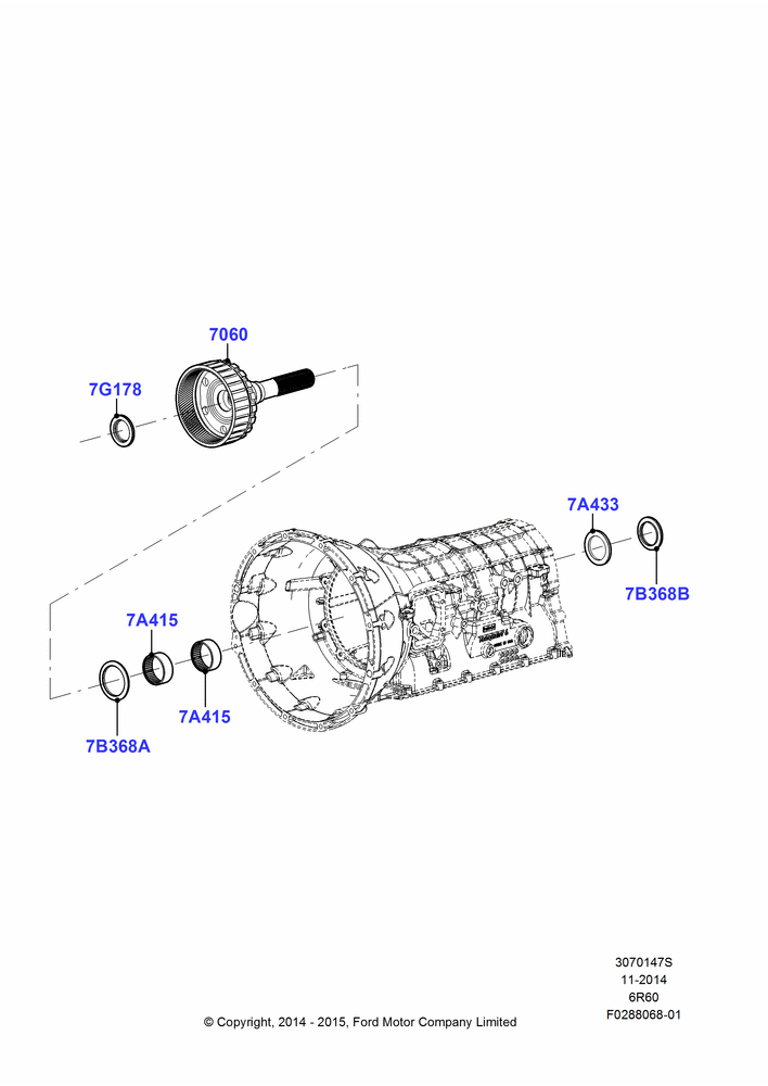 47S - Output Shafts, 6 Speed Auto Transmission (6R140); 01/JUN/2015