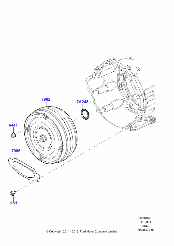60P - Converter, 6 Speed Auto Transmission (6R140); 01/JUN/2015