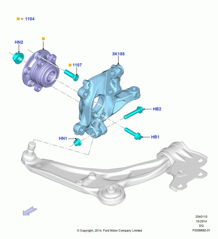 10 - Front Knuckle and Hub; 19/JAN/2015
