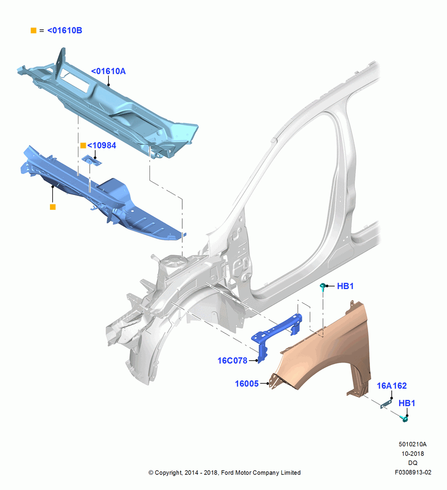 10A - Dash Panel and Front Fenders; 19/JAN/2015