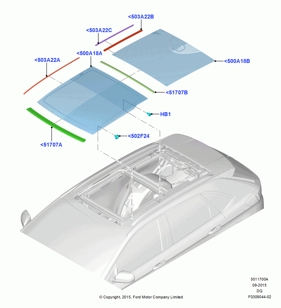 00A - Panoramic Glass Roof, Roof Conv-Panorama Pwr/Open; 19/JAN/2015