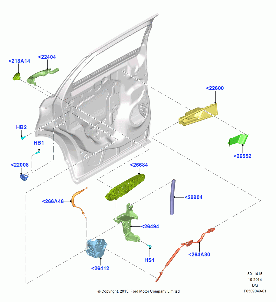 15A - Rear Door Lock Controls, NAAO Market Derivative; 19/JAN/2015
