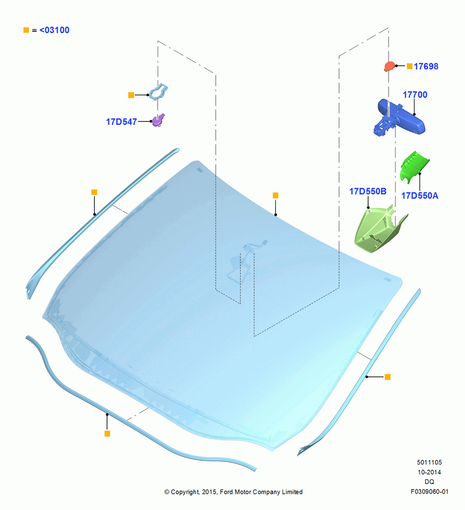 05A - Windshield/Inside Rear View Mirror; 19/JAN/2015-06/SEP/2018