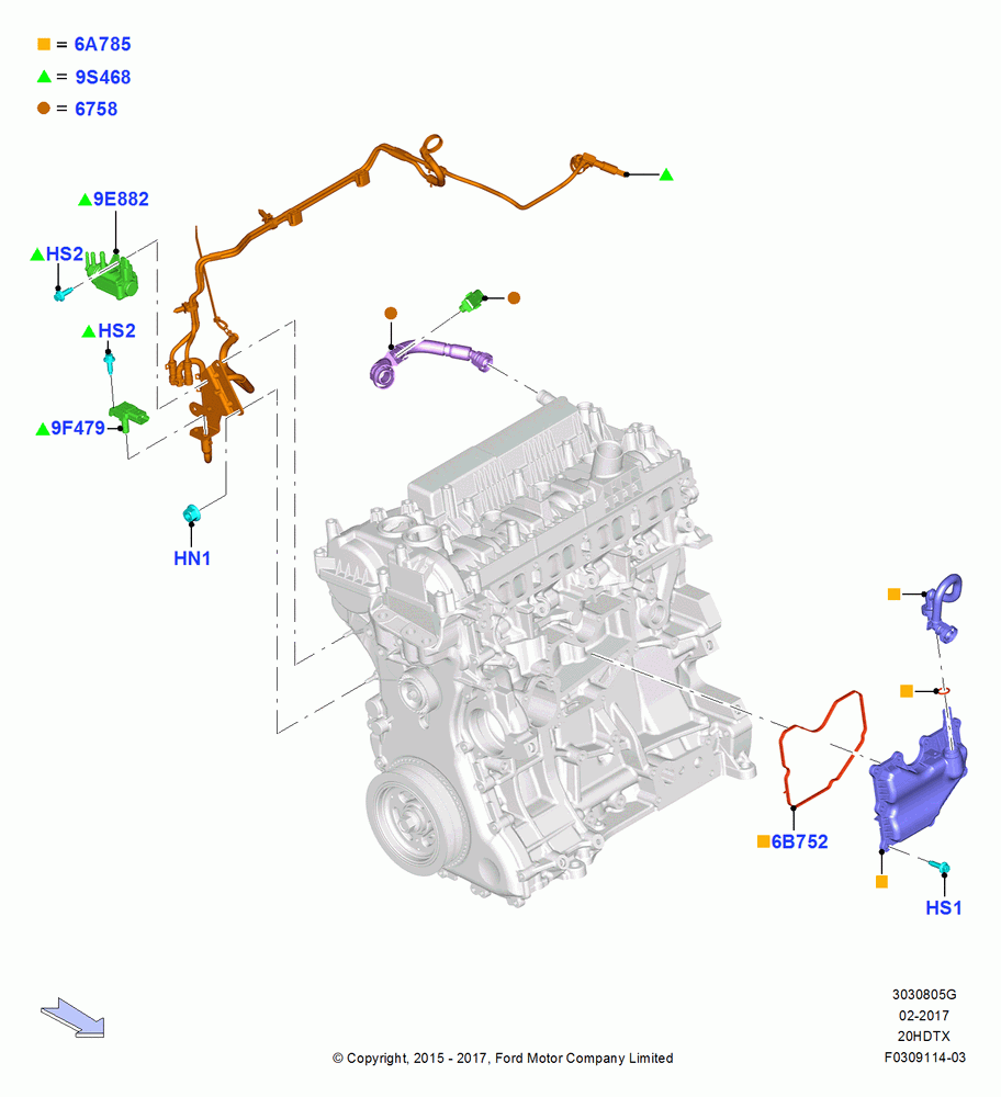 05G - Emission Control - Crankcase, 2.0L EcoBoost (240PS); 08/DEC/2014-06/SEP/2018