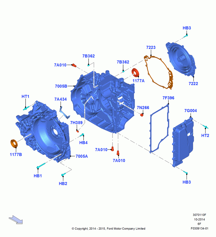 10F - Transmission External Components, 6 Speed Auto Transmission 6F55; 08/DEC/2014