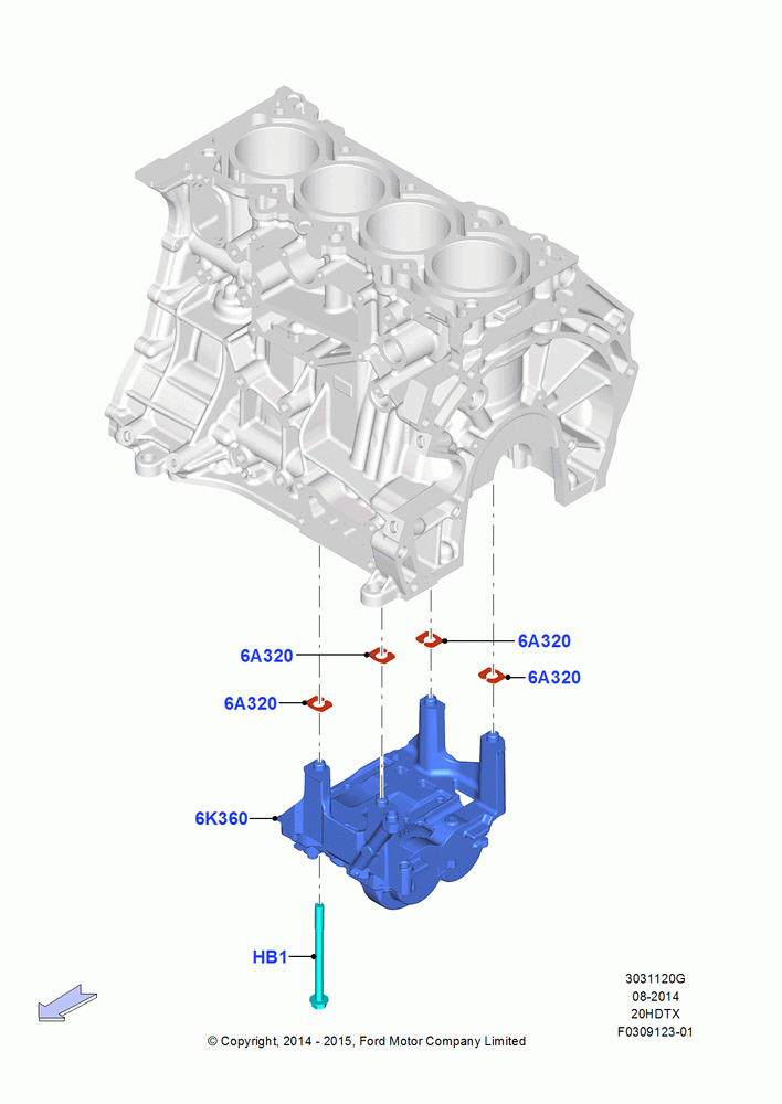 20G - Balance Shafts and Drive, 2.0L EcoBoost (240PS); 19/JAN/2015-06/SEP/2018