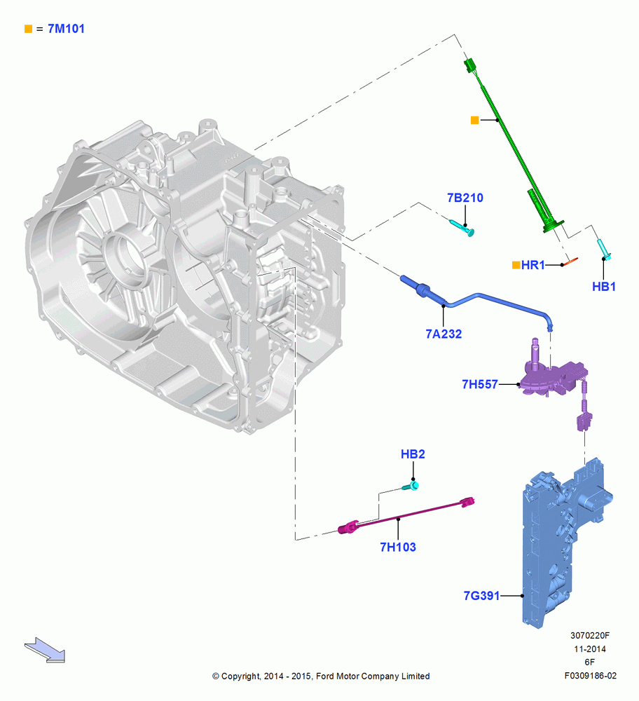 20F - Transmission Modules and Sensors, 6 Speed Auto Transmission 6F50, 6 Speed Auto Transmission 6F55; 19/JAN/2015