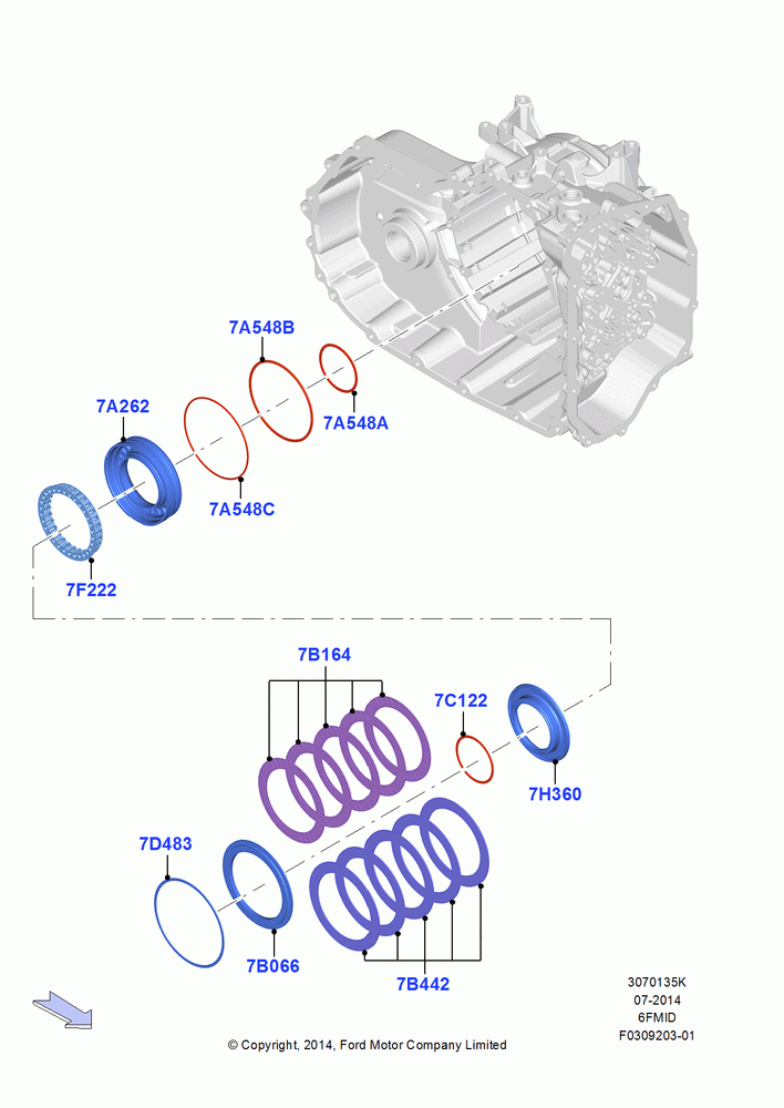 35K - Overdrive Clutch and Components, 6 Speed Auto Trans 6F Mid-Range; 19/JAN/2015