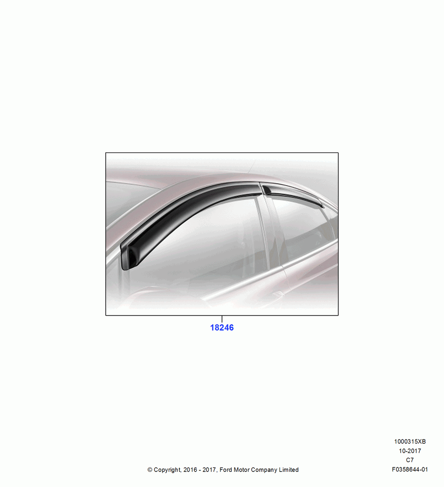 15XB - Body Dress Up Kits - Side, Accessory, Side Window Deflectors; 04/APR/2016