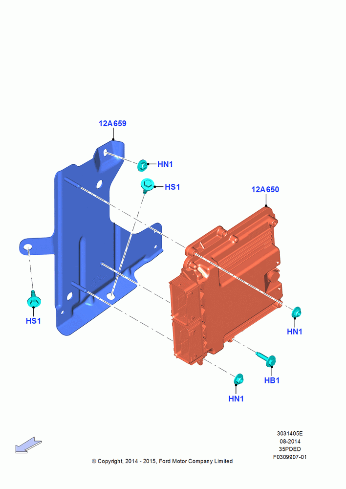 05E - Engine Modules and Sensors, 3.5L Cyclone V6 Petrol TIVCT; 19/JAN/2015