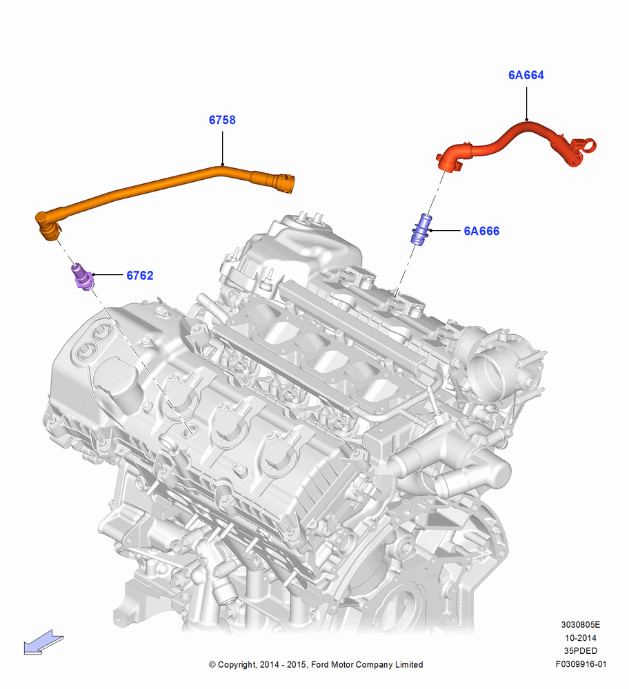 05E - Emission Control - Crankcase, 3.5L Cyclone V6 Petrol TIVCT; 19/JAN/2015