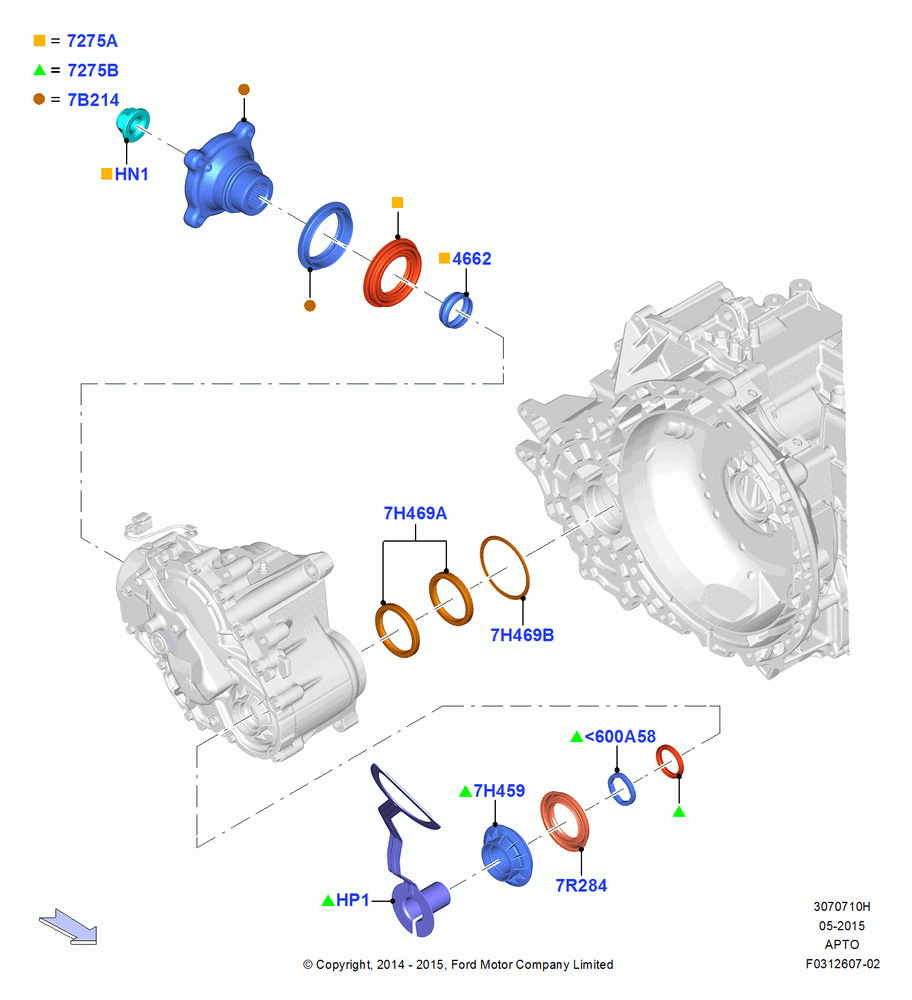 10H - Transfer Drive Components, 3.5L Cyclone V6 Petrol TIVCT, 3.7L DOHC V6 Gas., 4WD; 08/DEC/2014