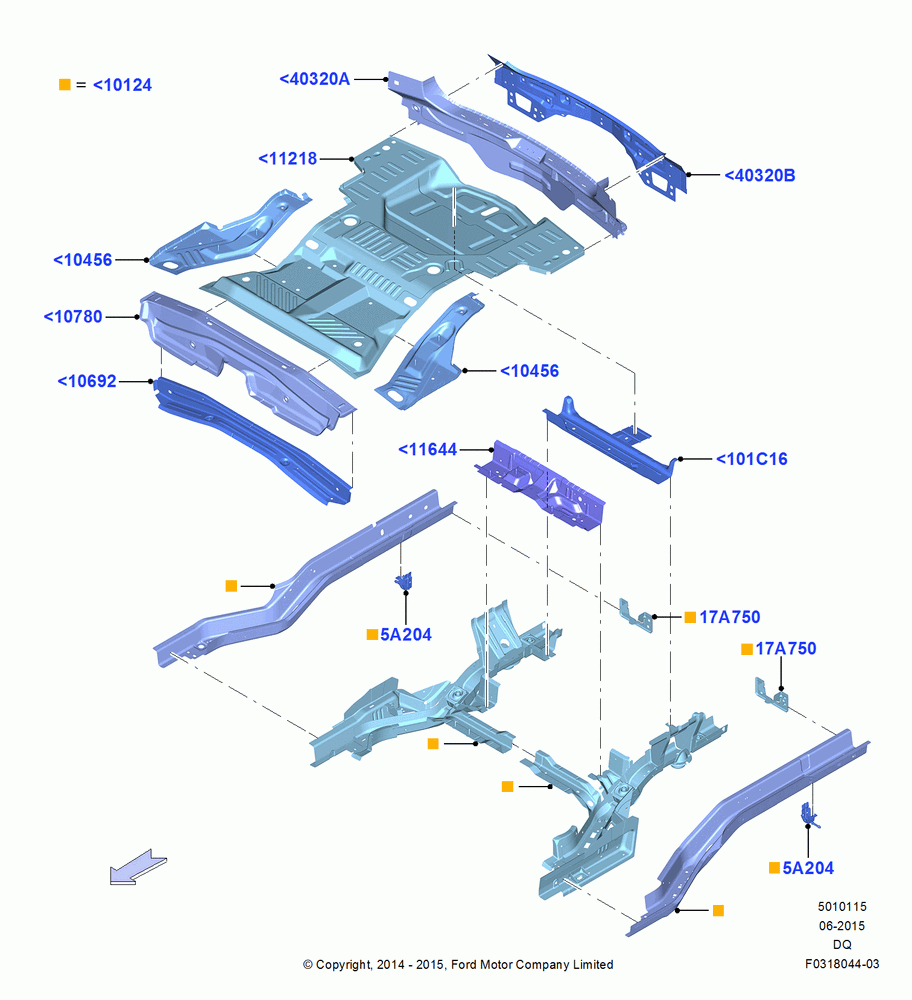 15 - Floor Pan - Center and Rear; 19/JAN/2015