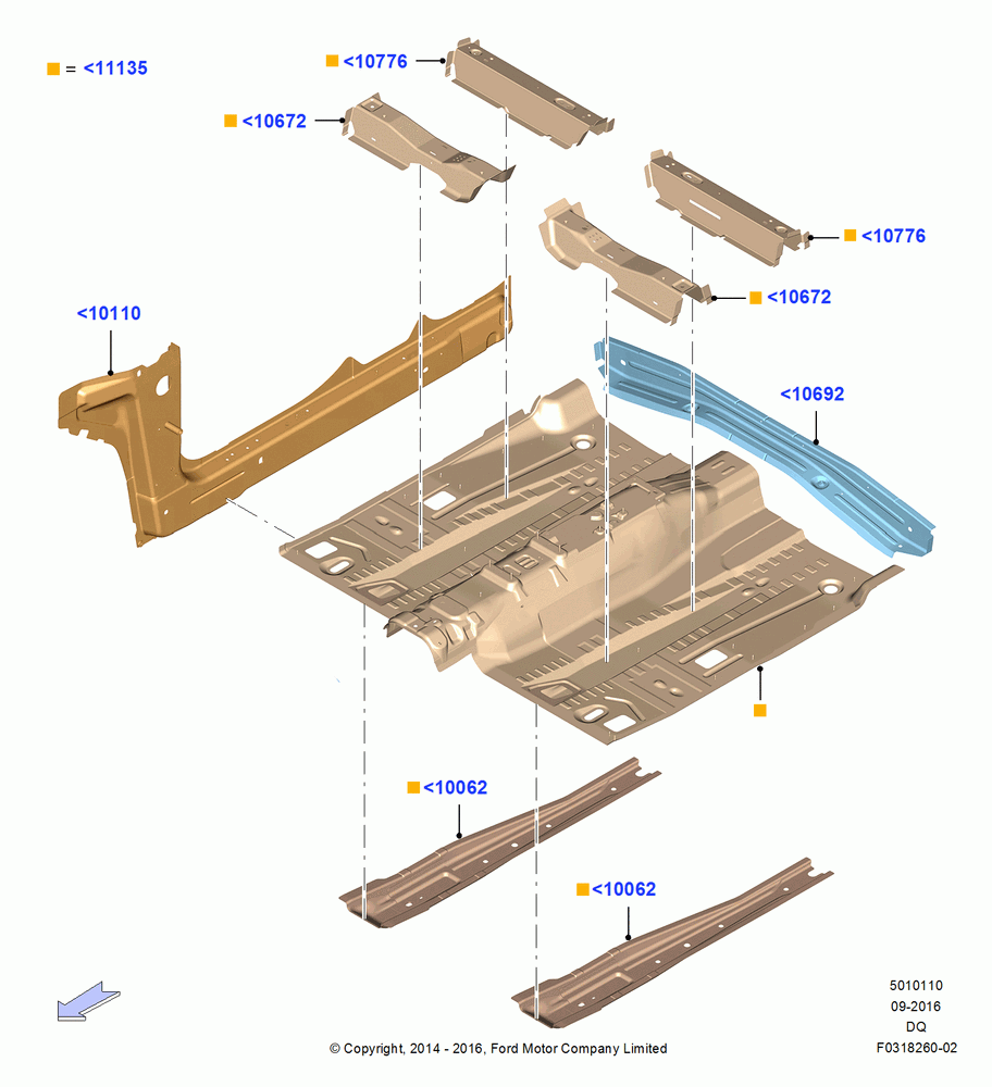 10 - Floor Pan - Front; 19/JAN/2015