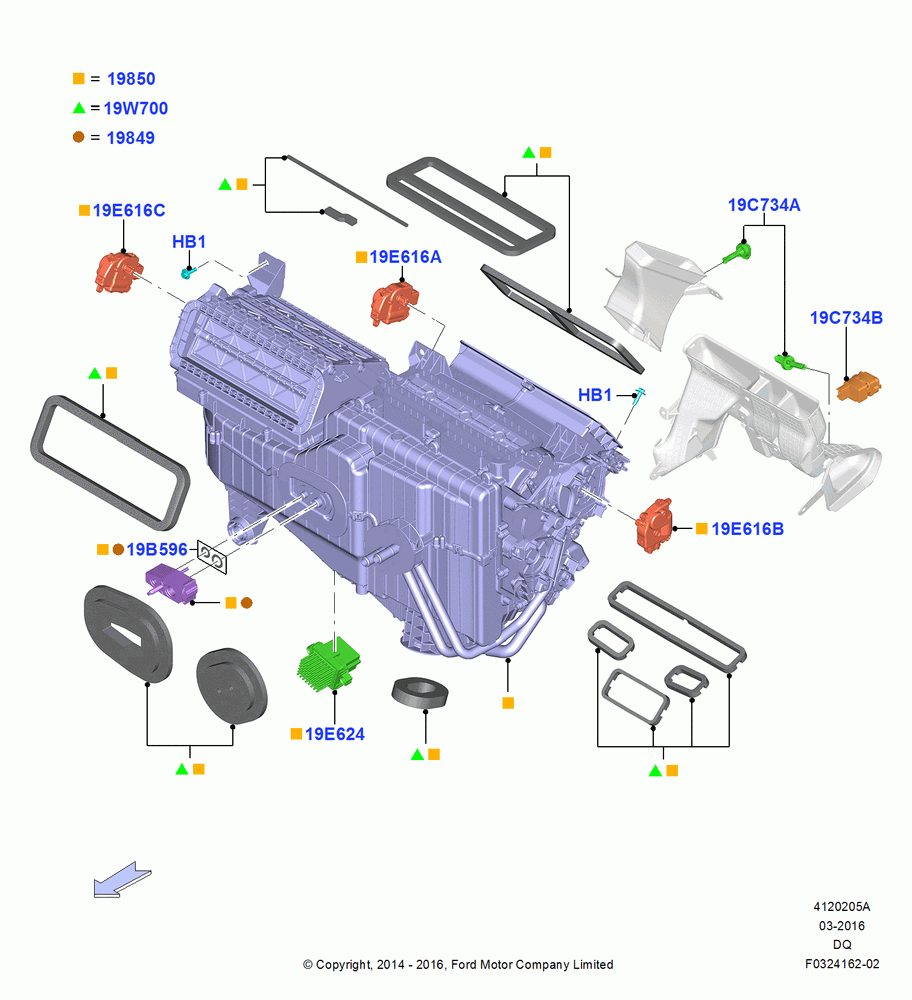 05A - Heater/Air Cond.External Components, Manual Air Conditioning; 19/JAN/2015