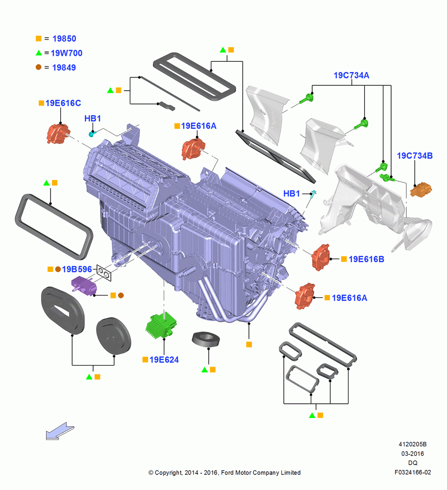 05B - Heater/Air Cond.External Components, Dual Zone Auto Temp Control A/C; 19/JAN/2015