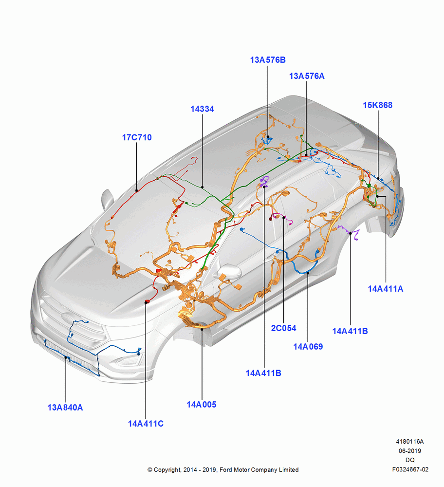 16A - Wiring - Body And Roof Console, North American Markets; 19/JAN/2015