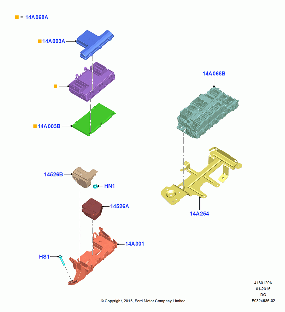 20A - Fuses, Holders and Circuit Breakers, Fuse panels and Relay panels; 19/JAN/2015