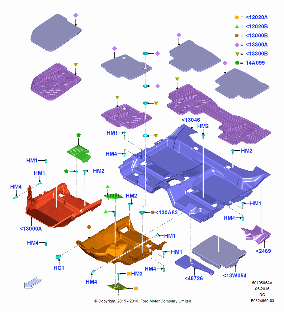 05AA - Floor Trim, North American Markets; 19/JAN/2015-06/SEP/2018